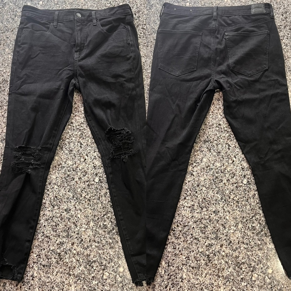 Women’s American Eagle Distressed Hi-Rise Jegging Size 12R